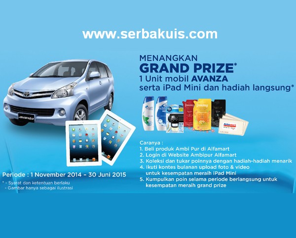Poin Reward Berhadiah Mobil Toyota Avanza dan iPad Mini