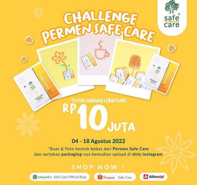 Lomba Kreasi Permen Safe Care Berhadiah Total Juta Rupiah