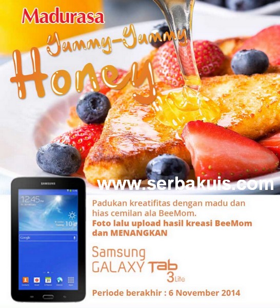 Kontes Foto Kreasi Madu Berhadiah 2 SAMSUNG Galaxy Tab 3 Lite