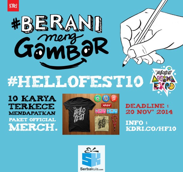 Kontes Menggambar Berhadiah 10 Kaos Resmi HelloFest!
