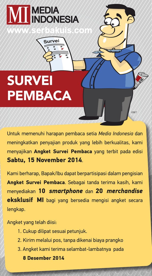Survey Pembaca Media Indonesia Berhadiah 10 Smartphone