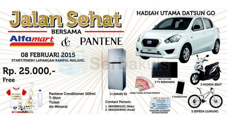 Event Fun Walk Alfamart Berhadiah Mobil Datsun GO, Motor