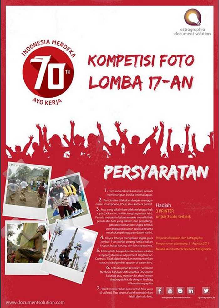 Kontes Foto Lomba 17an Astragraphia Berhadiah 3 Printer