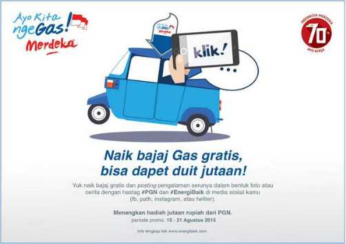 Kuis Share Naik Bajaj Gas Gratis Berhadiah Uang Jutaan 6438