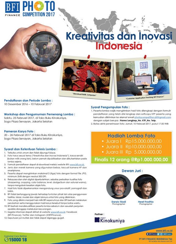Kreativitas dan Inovasi Indonesia Photo Competition 2017