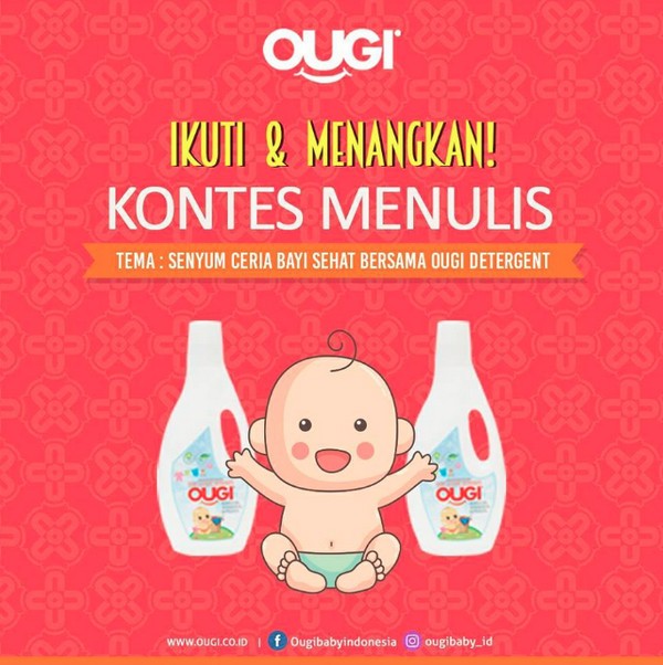 Senyum ceria bayi sehat bersama Ougi Detergent