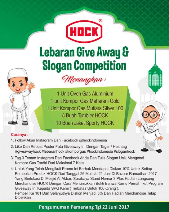 Lebaran Give Away dan Slogan Competition
