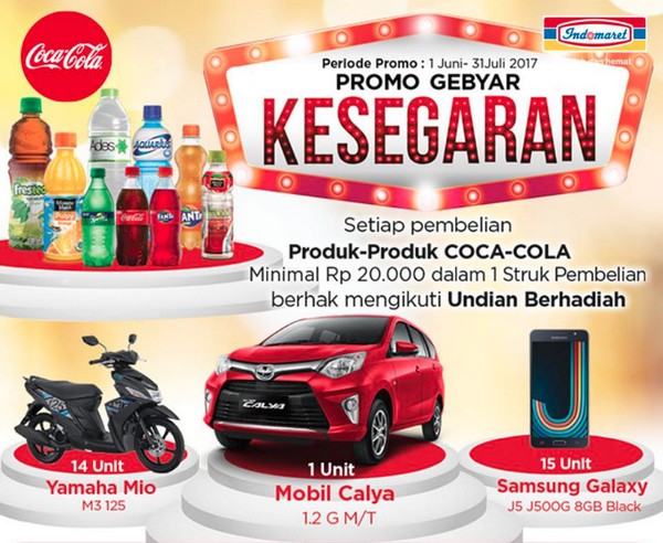 Promo Gebyar Kesegaran Berhadiah Toyota Calya, 14 Yamah Mio & 15 Samsung J5