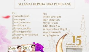 Pemenang Kontes GIV Love Berhadiah 15 Paket Eksklusif