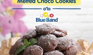 Resep Membuat Melted Choco Cookies Lembut Ala Blue Band