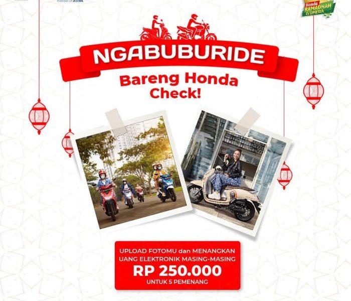 Lomba Foto Ngabuburit Bareng Honda Berhadiah Saldo Jutaan Rupiah