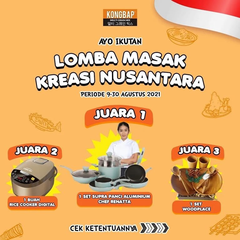 Lomba Masak Kreasi Nusantara Berhadiah Set Alat Masak Rice Cooker Dll