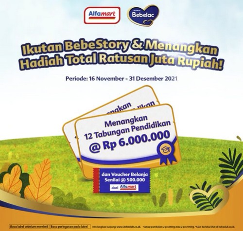 Promo BebeStory Berhadiah Tabungan Pendidikan Puluhan Juta Rupiah