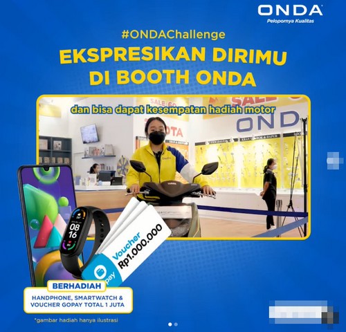 Lomba Video Booth ONDA PRJ Berhadiah Smartphone, Mi Band & Gopay