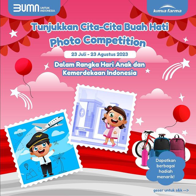 Lomba Foto Cita-Cita Buah Hati Berhadiah Sepeda, Tas & Botol