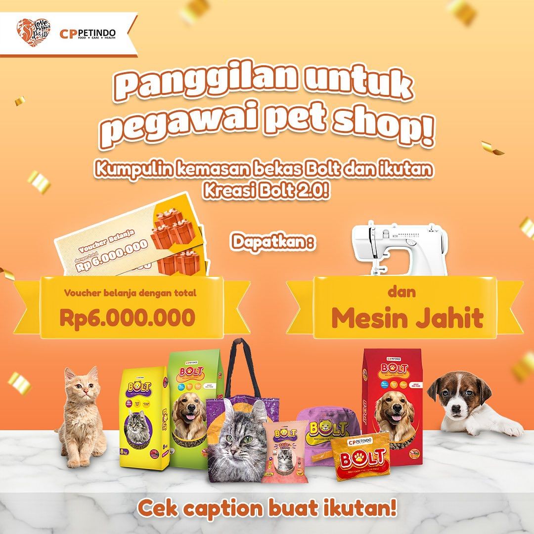 Lomba Kreasi Kemasan Bolt Hadiah Voucher 6 Juta & Mesin Jahit