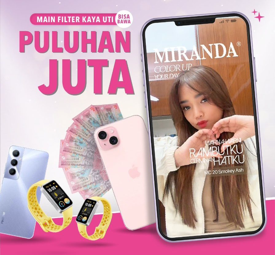 Lomba Filter Coloring Miranda Berhadiah Total Puluhan Juta