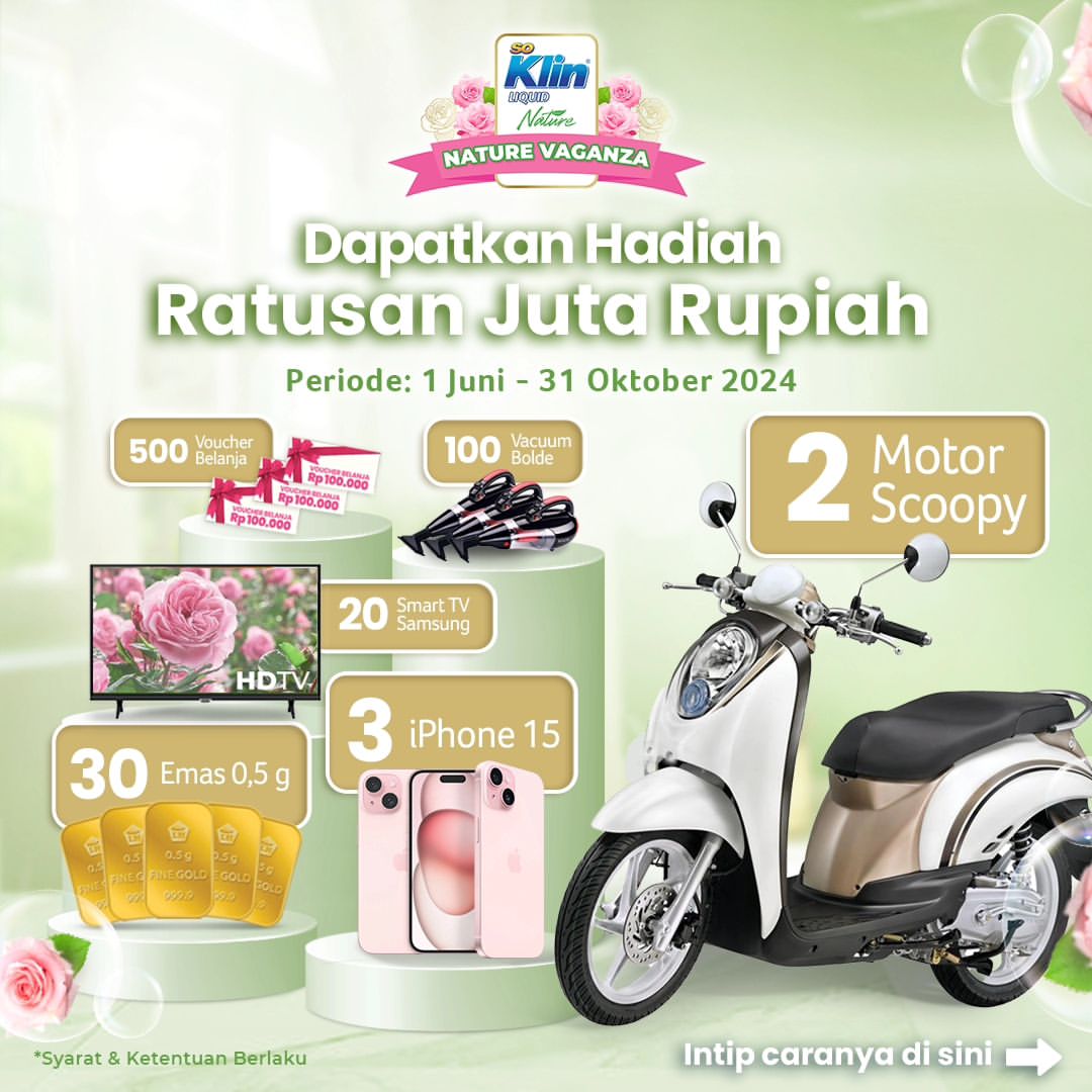 Undian SoKlin Nature Vaganza Berhadiah Total Ratusan Juta Rupiah