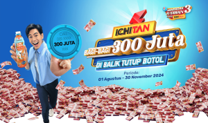 Promo Ichitan Bagi-Bagi 300 Juta Di Balik Tutup Botol 2024