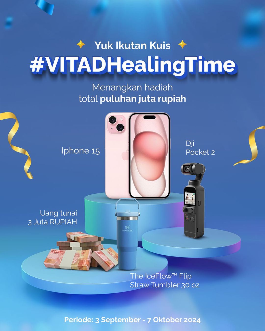 Challenge Vita-D Healing Time Berhadiah iPhone 15