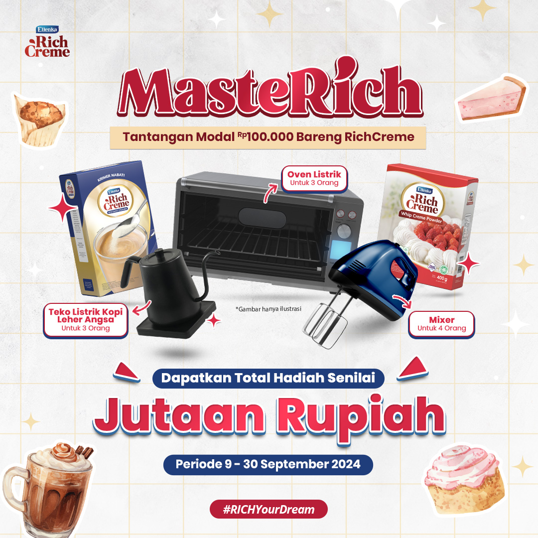 Lomba Kreasi Ide Jualan Modal 100K Berhadiah Oven, Mixer, dll