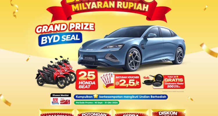 Undian Alfantastic 25 Berhadiah Mobil Listrik BYD SEAL