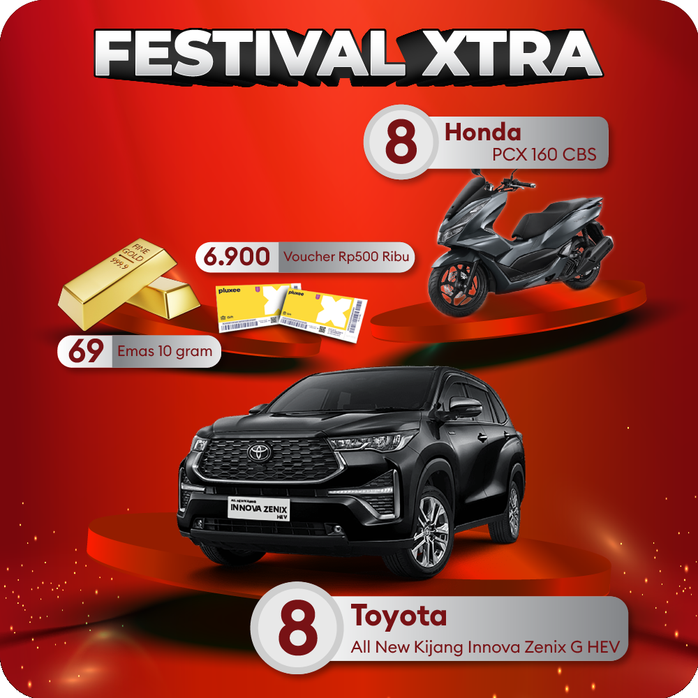 Undian Bank CIMB Niaga Festival Xtra Hadiah 8 Innova Zenix HEV