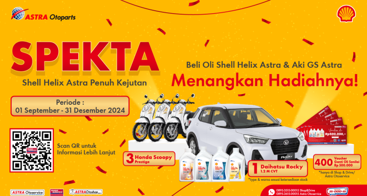 Undian SPEKTA Ganti Oli & Aki Astra Hadiah Mobil Daihatsu Rocky