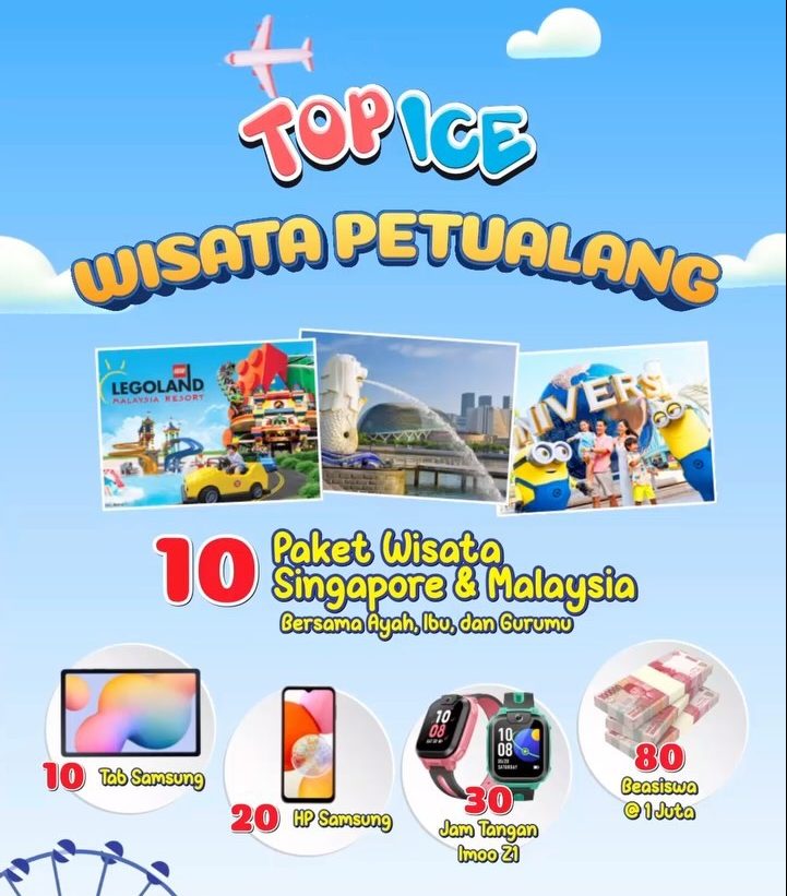 Undian Top Ice Wisata Petualang 2024 Berhadiah Total Ratusan Juta