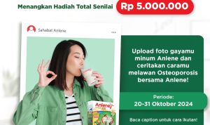 Lomba Selfie Bersama Anlene Berhadiah Total 5 Juta Rupiah