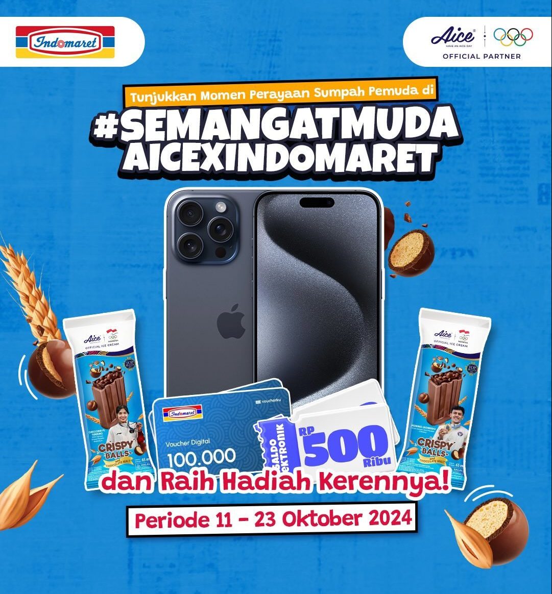 Lomba Video Semangat Muda Aice Berhadiah iPhone 15 Pro Max