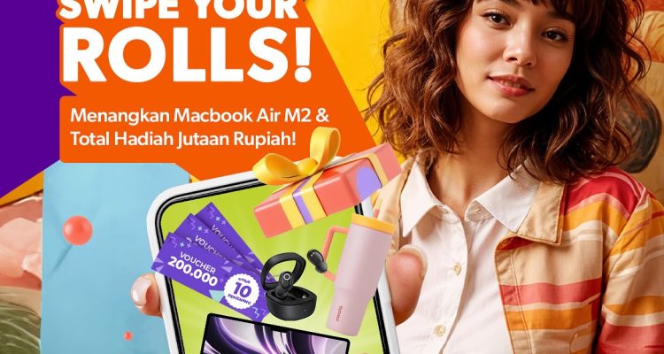 Lomba Video Swipe Your Rolls Berhadiah Macbook Air M2