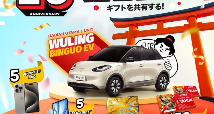 Undian Gokana Berbagi Hadiah Mobil Listrik Wuling Binguo EV