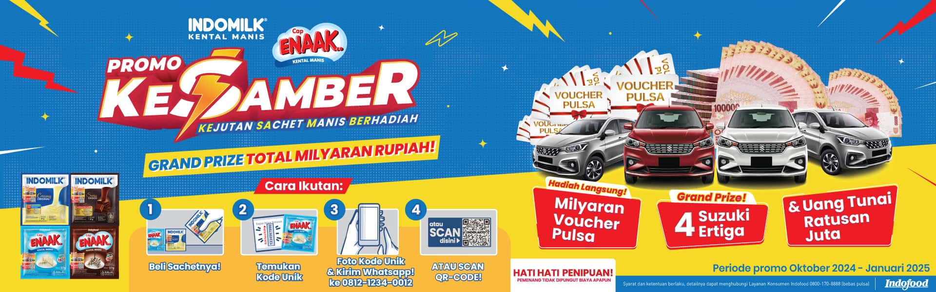 Undian Indomilk Kesamber Grand Prize Total Milyaran Rupiah!