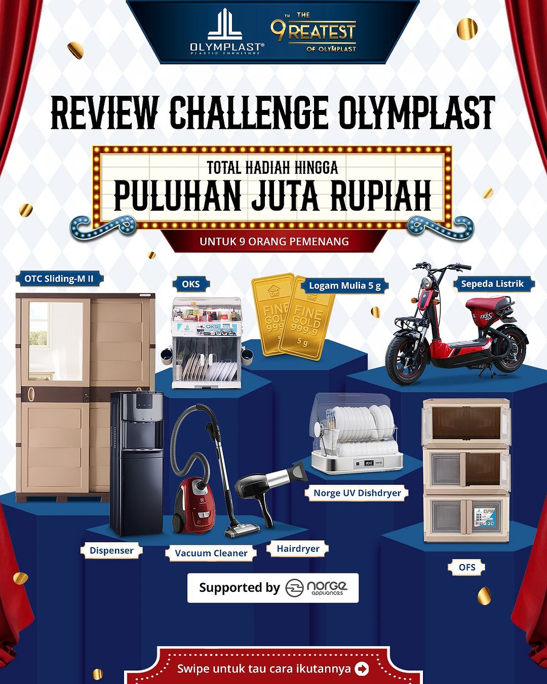 Lomba Review Olymplast Berhadiah Total Puluhan Juta Rupiah