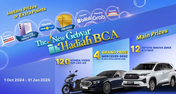 Undian Gebyar Hadiah BCA Berhadiah 16 unit Mobil