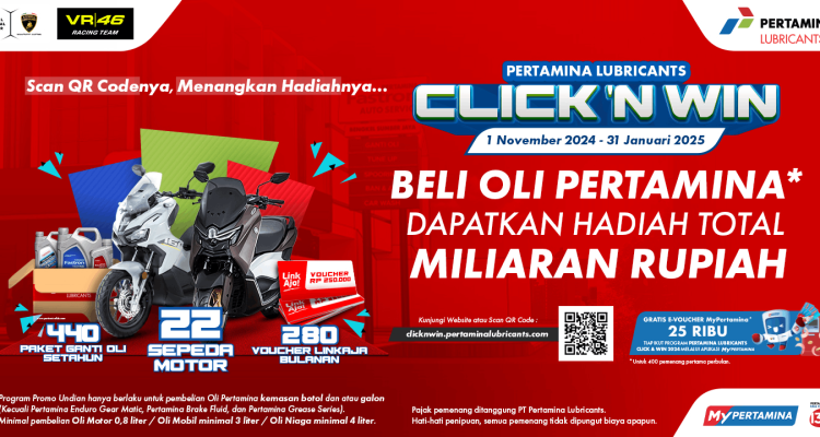 Undian Pertamina lubricants click 'n win