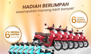 Undian Toko Emas Semar Jawa Berhadiah 6 Motor Honda Scoopy