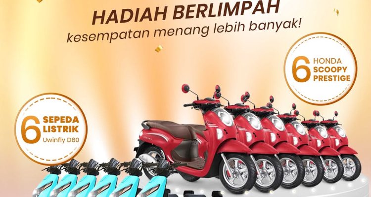 Undian Toko Emas Semar Jawa Berhadiah 6 Motor Honda Scoopy