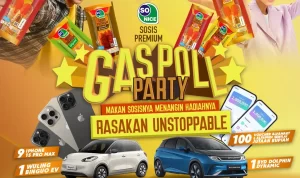 Undian So Nice Gas Poll Party Berhadiah Mobil Listrik Wuling & BYD