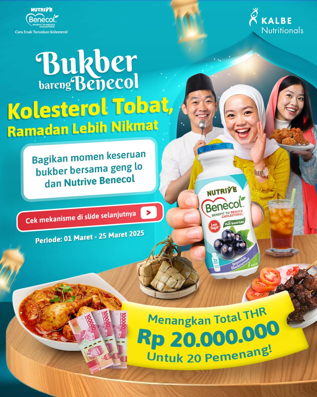 Challenge Bukber Bareng Benecol Berhadiah THR Total 20 Juta