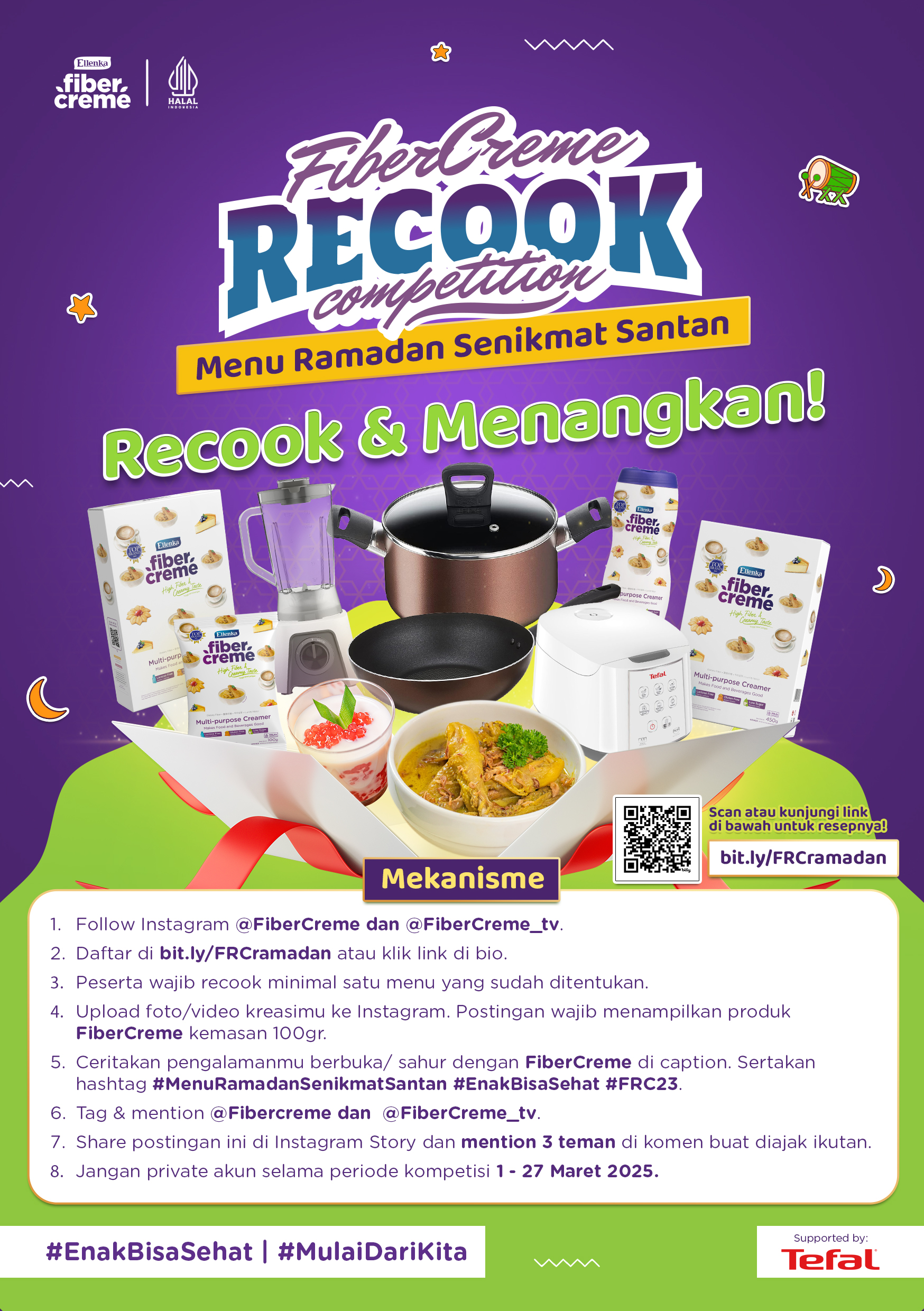 Lomba Masak Menu Ramadan Fibercreme Hadiah Alat Masak Tefal