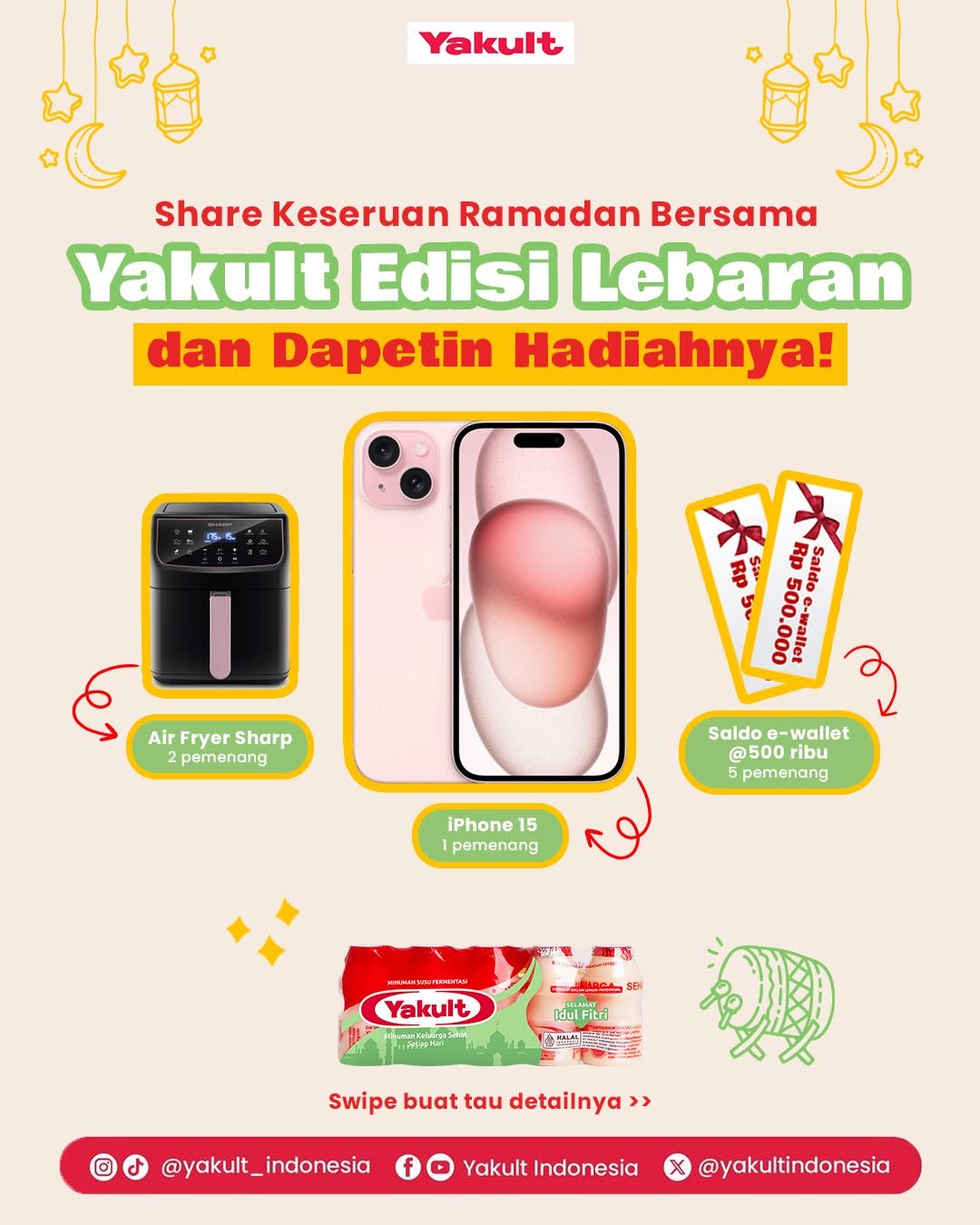 Lomba Video Ramadan Bersama Yakult Berhadiah iPhone 15