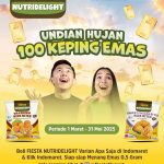 Undian Hujan 100 Keping Emas 0,5 Gram dari Fiesta Nutridelight