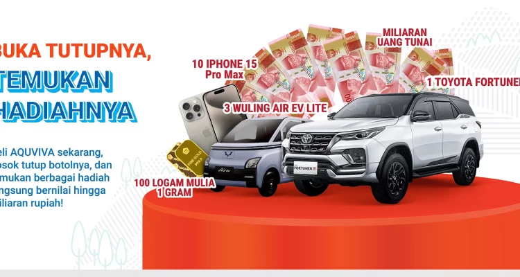 Promo Kejutan Tutup Botol AQUVIVA Berhadiah TOYOTA FORTUNER