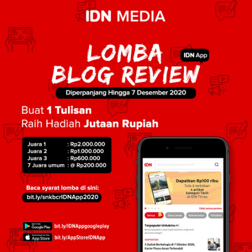 Lomba Review IDN App Berhadiah Uang Total Jutaan Rupiah